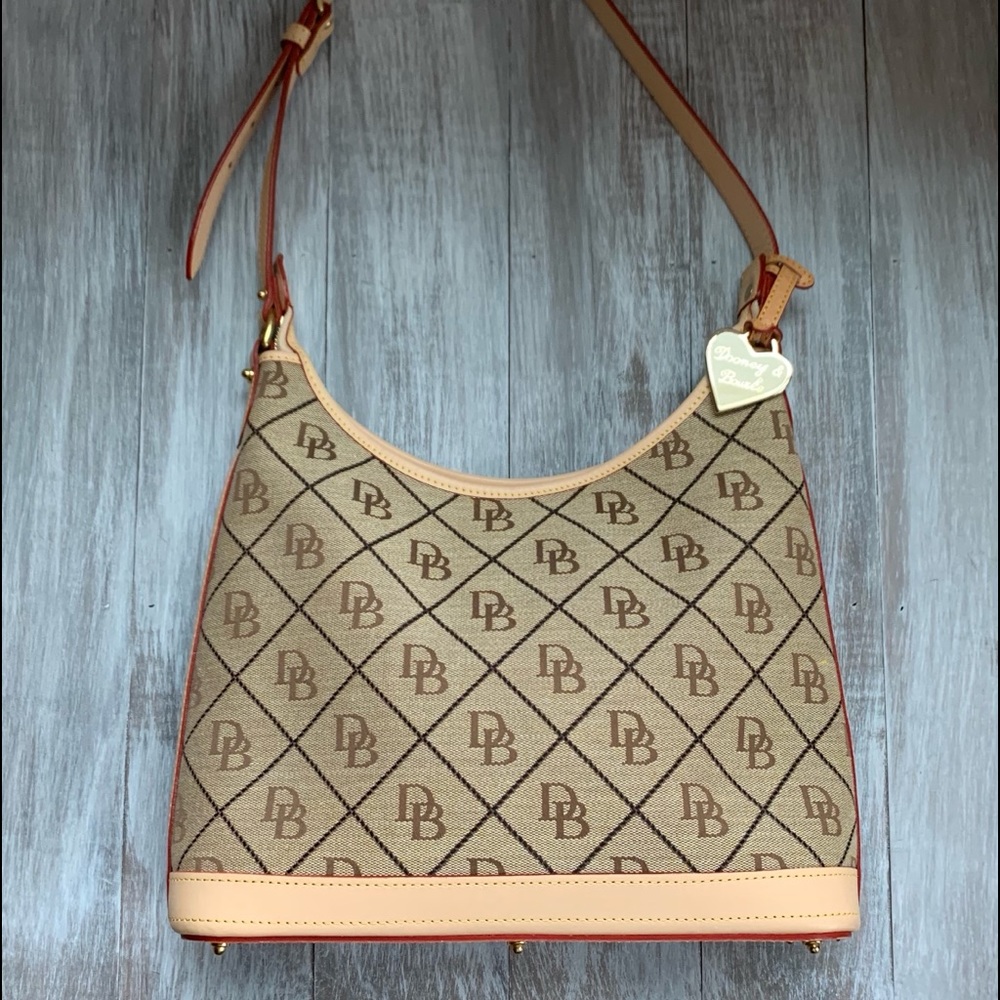 Dooney & Bourke Logo Canvas Hobo